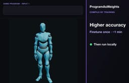 @_akhaliq reposted: Compile by Training

Turn natural-language specs into small neural programs that...