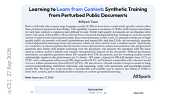 Learning to Learn from Context: Synthetic Training from Perturbed Public Documents