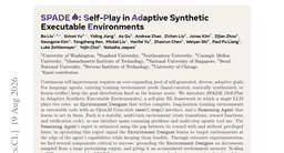 SPADE: Self-Play in Adaptive Synthetic Executable Environments