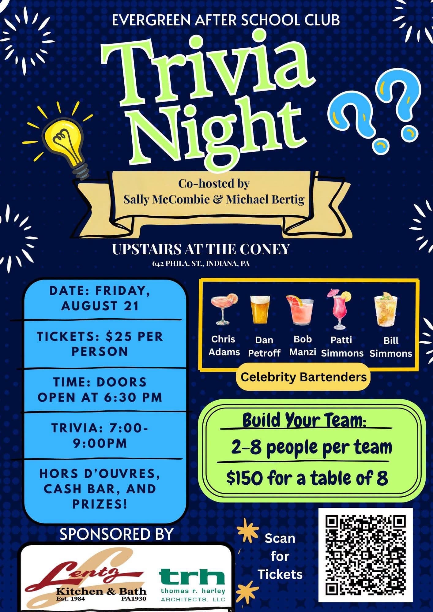 Evergreen After School Club Presents Trivia Night