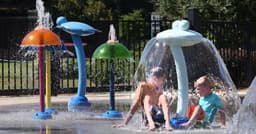 Keeping cool at Davie County splashpad, see the photos