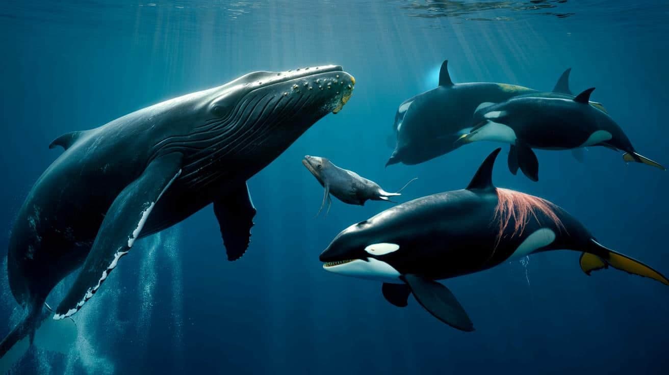 Unprecedented behaviour: humpback whales block orca attacks, leaving scientists speechless