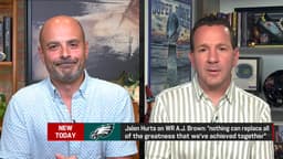 @RapSheet: From The Insiders on @NFLNetwork: #Eagles QB Jalen Hurts knows he's probably worked with AJ Brown fo...