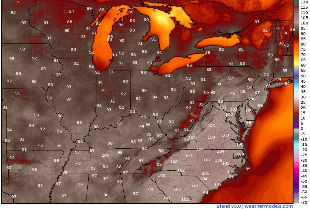 June 25, 2026 Eastern US Heat Dome Watch 