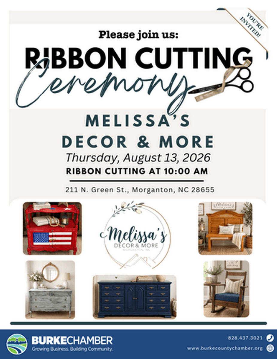 Ribbon Cutting for Melissa's Decor & More