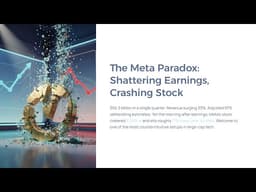 Meta’s Big Paradox: Record Q1, Stock Drop, and the AI Infrastructure Gamble