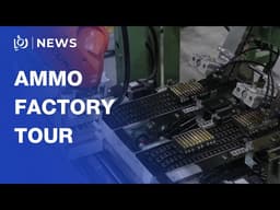 Taiwan president tours ammunition factory