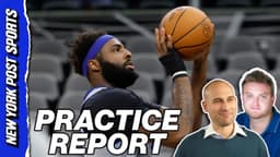 Mitchell Robinson looks "comfortable" in practice with wrap on ...