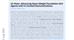 UI-Mate: Advancing Open-Weight Foundation GUI Agents with In-Context Demonstrations