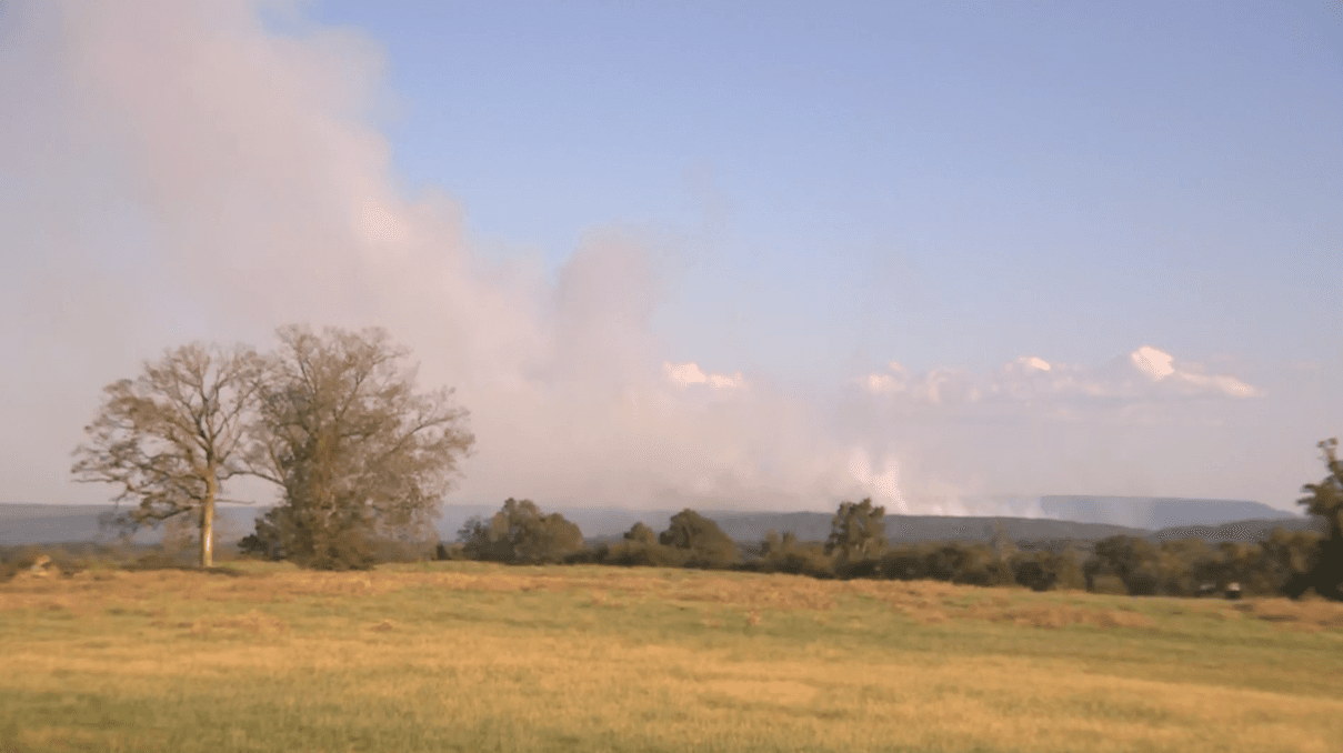 Wildfire evacuation order lifted in Logan County - KHBS