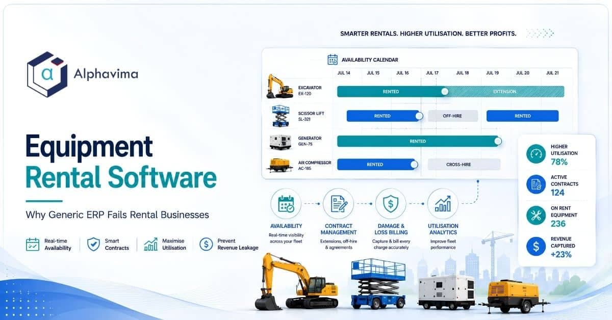 Equipment Rental Software: Why Generic ERP Fails