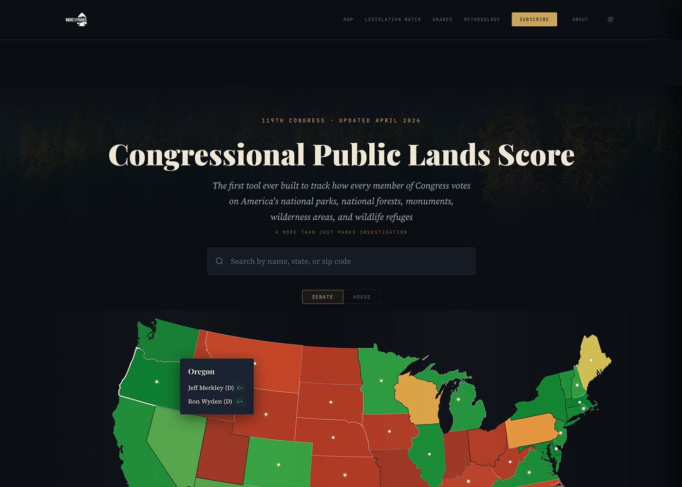 The First-Ever Public Lands Scorecard for Congress Is Here