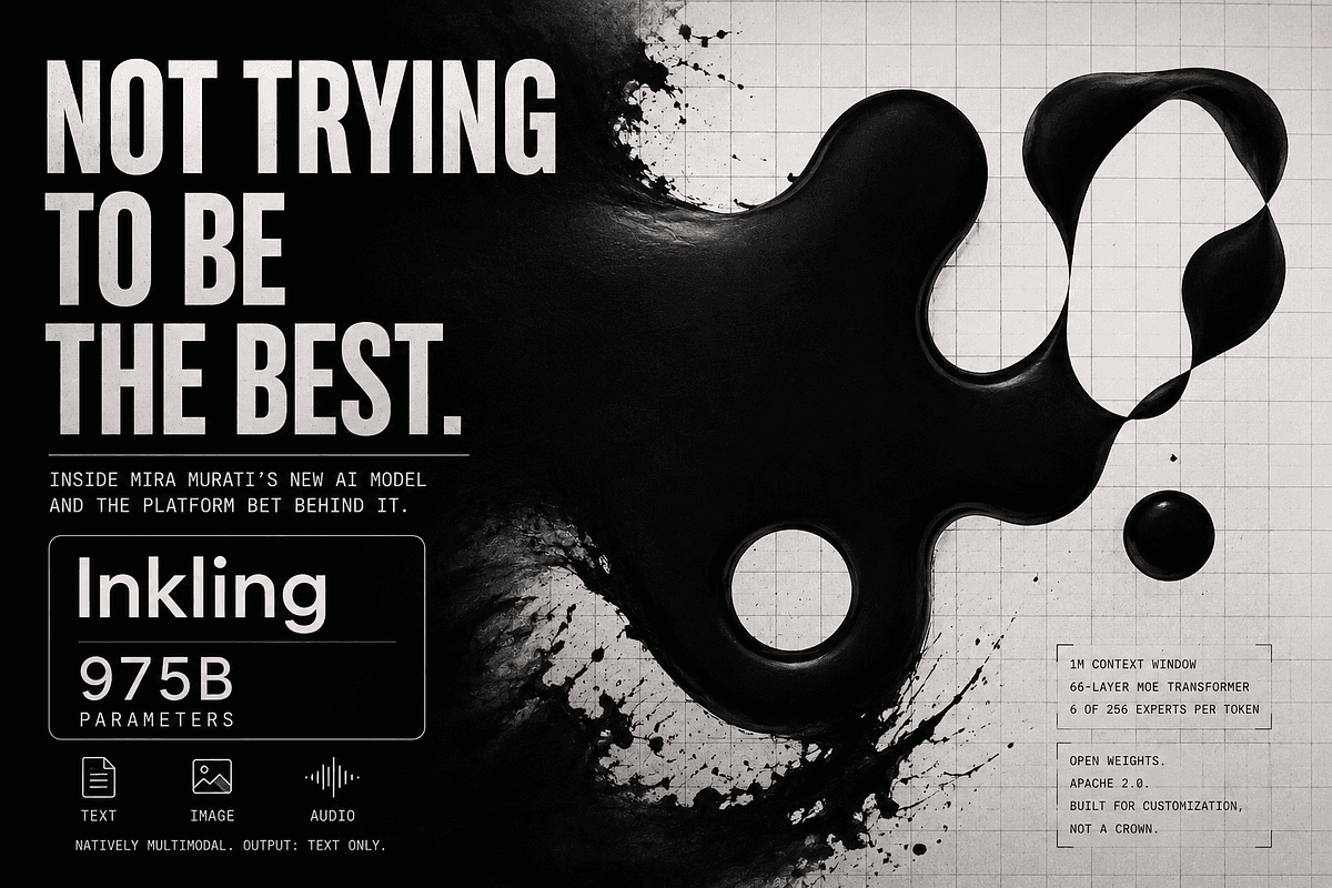 Inkling: Why Mira Murati's New AI Model Isn't Trying to Win