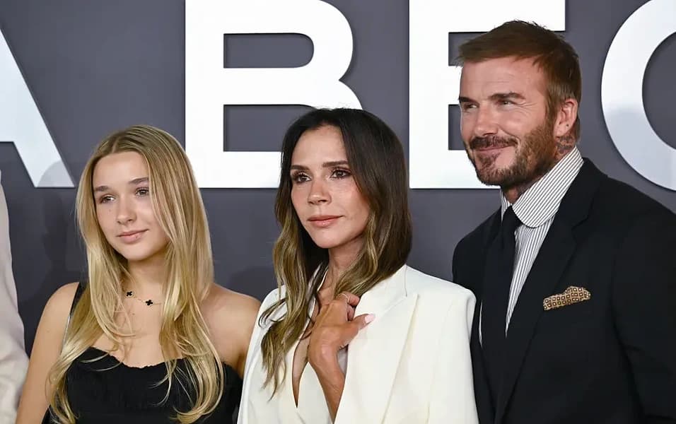 David Beckham voices concern over Harper's early beauty venture