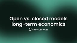 Open and closed models are on different exponentials