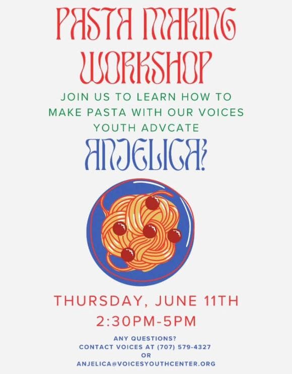 Youth Pasta-Making Workshop on June 11