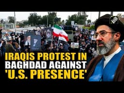 Iraqis rally in Baghdad in support of Iran, calling for U.S. withdrawal from the region