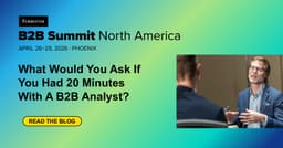 What Would You Ask If You Had 20 Minutes With A B2B Analyst?