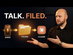 I Talk to My Phone. Saved in Local Folder. Claude Links my Thoughts for Me.