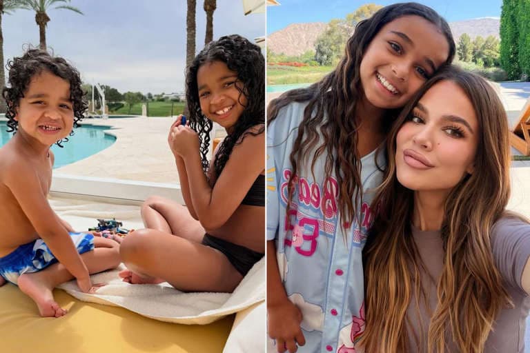 Khloé Kardashian recaps recent 'Palm Springs moments' with sweet snaps of son Tatum, daughter True and niece Dream