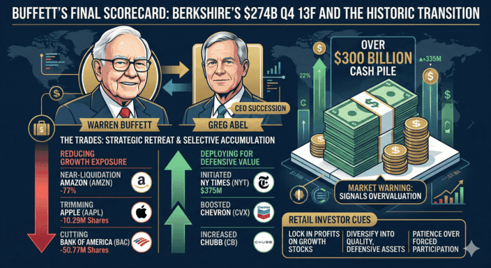 Buffett's Final Scorecard: What Berkshire's $274B Q4 13F Means for Markets?
