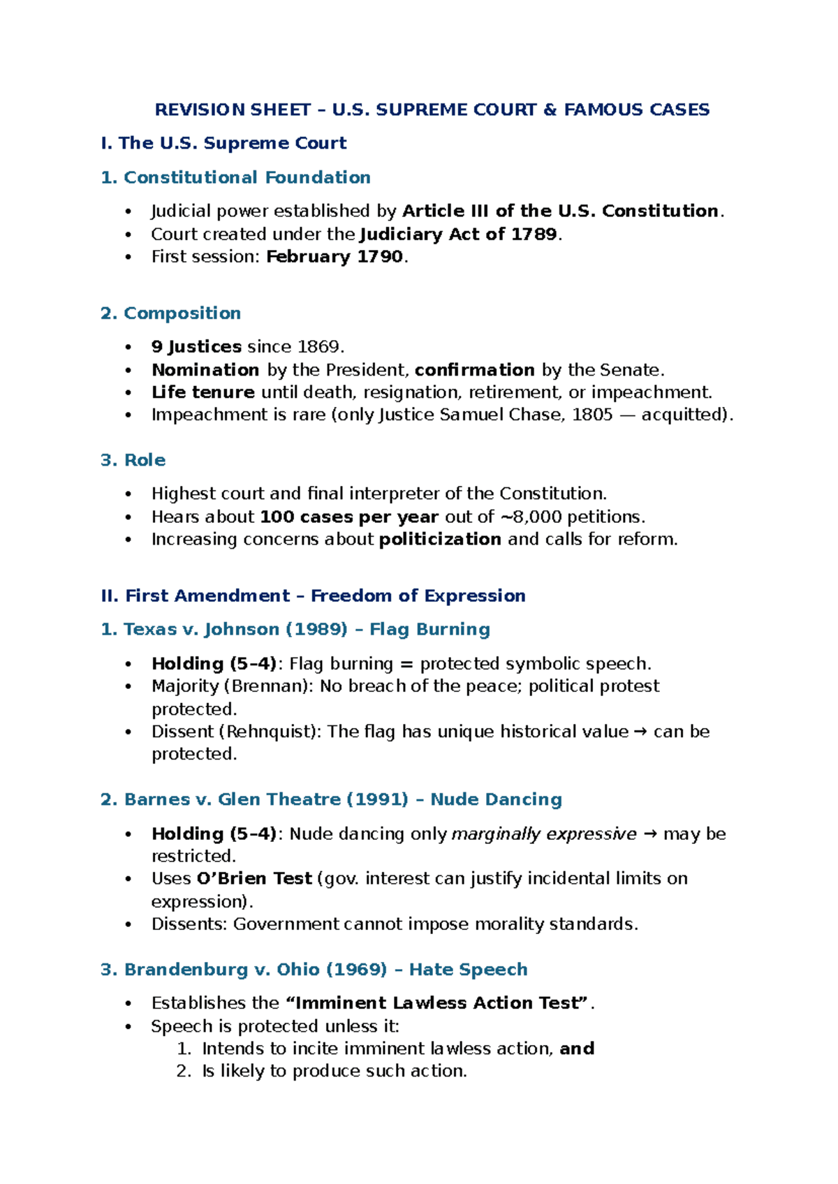 CL6 U.S. Supreme Court: Key Cases & Constitutional Insights