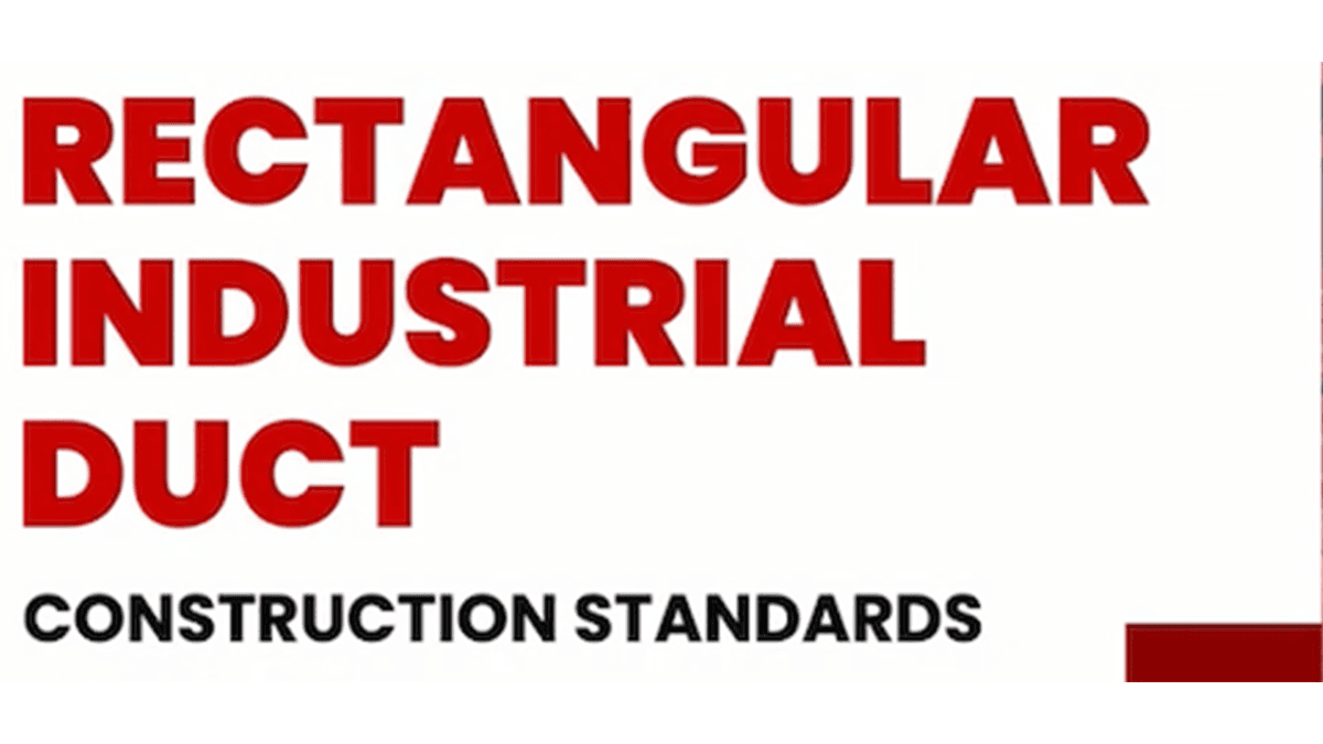 Rectangular Industrial Duct Construction Standards On- ...