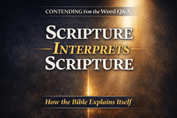 Scripture Interprets Scripture: How the Bible Explains Itself