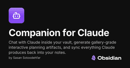 Companion for Claude - Obsidian Plugin