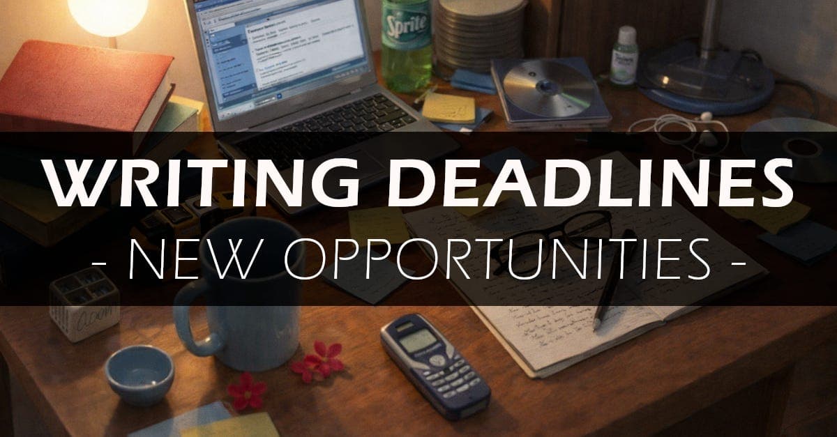 Writing Deadlines - 16 Writing Prizes with Deadlines in March 2026 (Update #25)