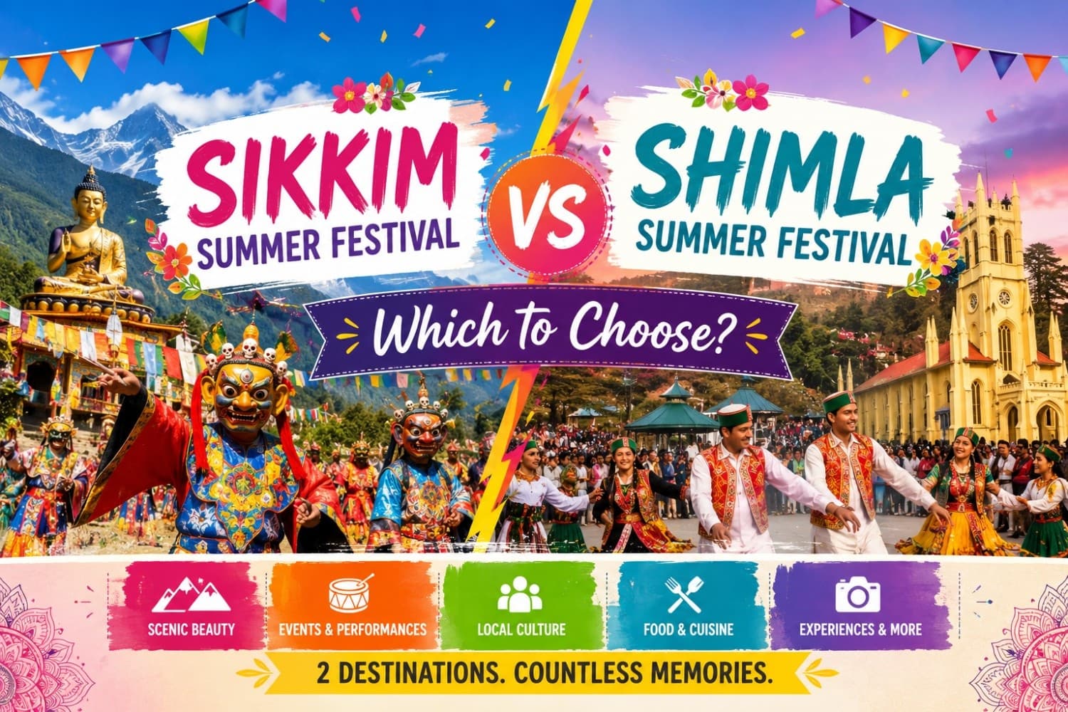 Sikkim vs Shimla Summer Festival 2026: Which to Choose?