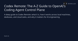 Codex Remote: The A-Z Guide to OpenAI's Coding Agent Control Plane