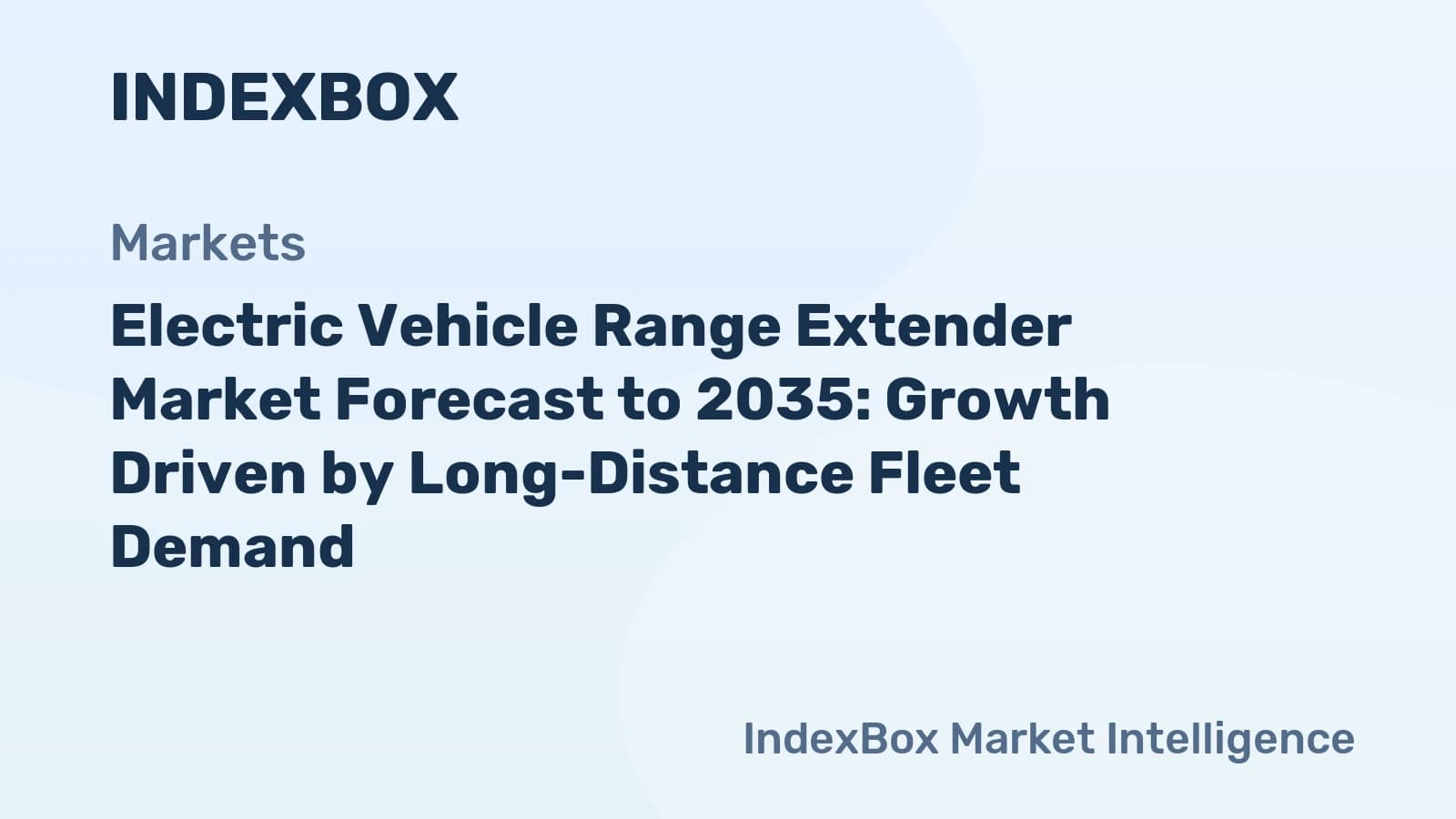 Electric Vehicle Range Extender Market To 2035