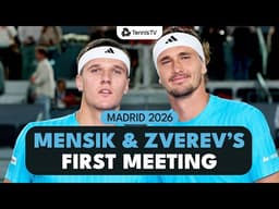 Jakub Mensik vs Alexander Zverev: First-Ever Meeting 🤝 | Madrid 2026 Highlights