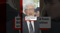 What we learned from Bill Gates’ deposition on Jeffrey Epstein #BBCNews
