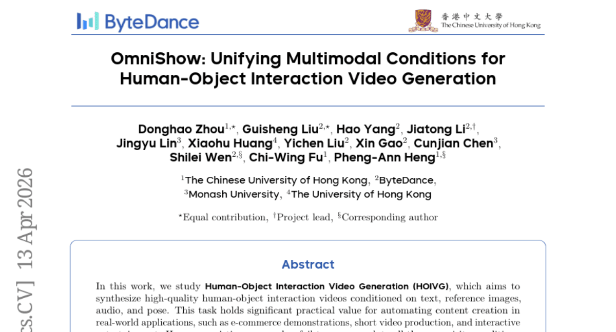 OmniShow: Unifying Multimodal Conditions for Human-Object Interaction Video Generation