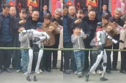Chinese Robot Performance Goes Out of Control! Suddenly Swings Arm and “Slaps” Young Boy - KbizoOm