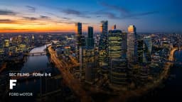Ford Q1 2026 U.S. sales shift to high-margin SUVs | F 8-K Filing