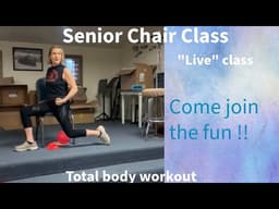 Senior Chair Total body workout / mini ball and bands
