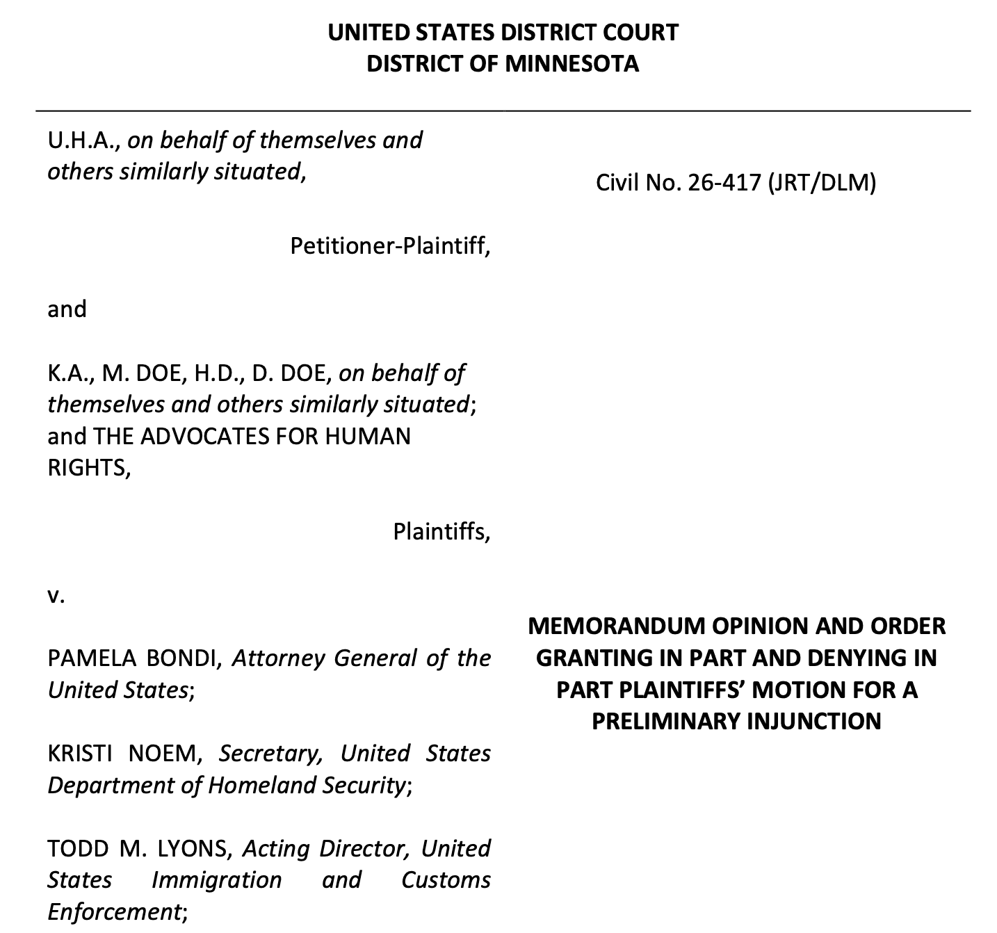 Federal judge blocks new DHS policy that would allow arrest of thousands of legal refugees