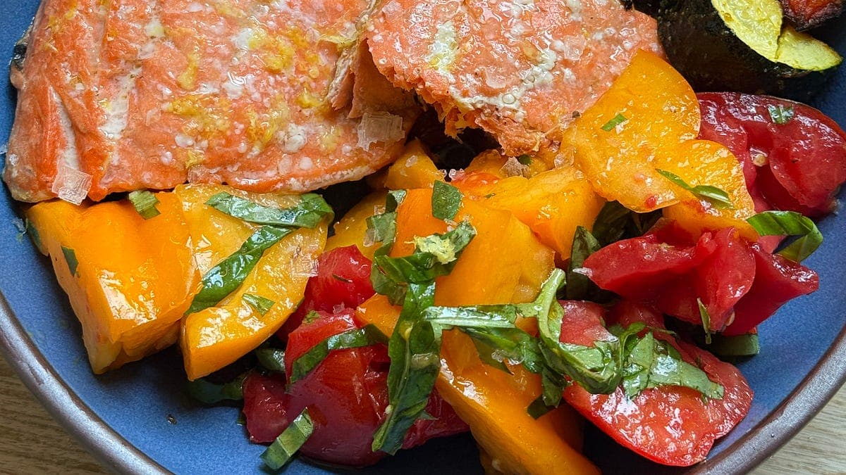 Sheet Pan Salmon & Summer Veggies