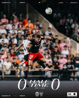 @LaLigaEN reposted: Half-time ⚽️ | 0-0 🆚 @Athletic_en 

#ValenciaAthletic https://t.co/FrR3CfeFjW