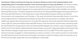 @TheStudyofWar: MORE: The Russian military continues forming new maneuver divisions as part of the implementation of...