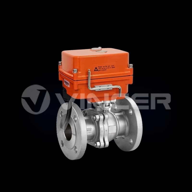 Miniature Electric Flanged Ball Valves | Compact | VINCER