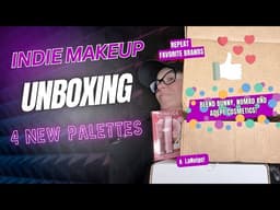 Unboxing 4 New Palettes!  Adept Cosmetics, Blend Bunny & Nomad Cosmetics replaced my broken one! 🫶🏻