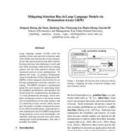 Mitigating Selection Bias in Large Language Models via ...