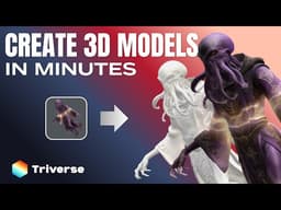 How to Generate 3D Models from Image/Text by using Triverse AI