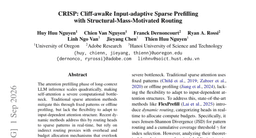 CRISP: Cliff-awaRe Input-adaptive Sparse Prefilling with Structural-Mass-Motivated Routing