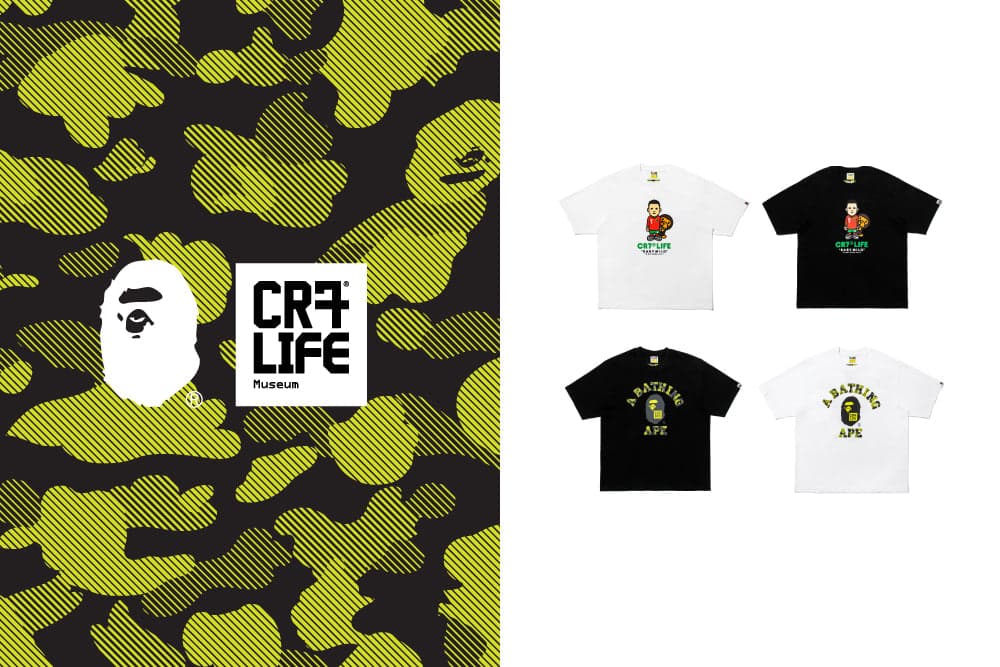 BAPE x CR7 Collaboration Relaunch with Baby Milo T-Shirts
