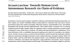 ScientistOne: Towards Human-Level Autonomous Research via Chain-of-Evidence